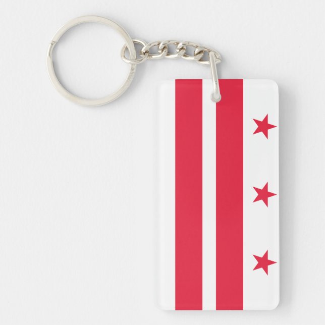 Washington DC flag Key Ring (Front)