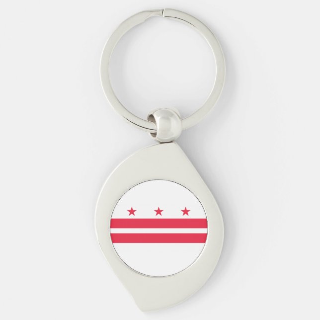 Washington DC flag Key Ring (Front)