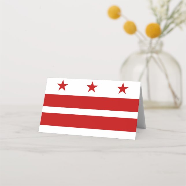 Washington DC flag Place Card (Front)