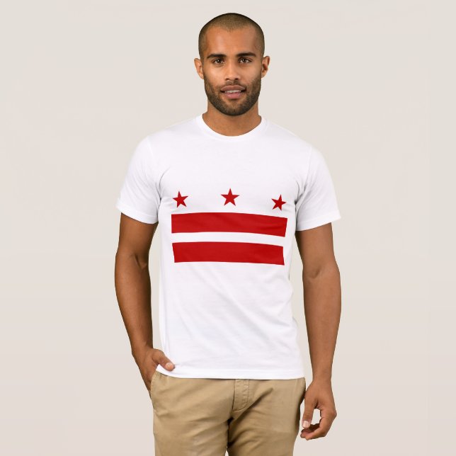 Washington DC flag T-Shirt (Front Full)