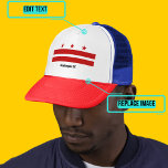 Washington DC Flag Trucker Hat<br><div class="desc">Show your pride in your city with this colourful hat.</div>