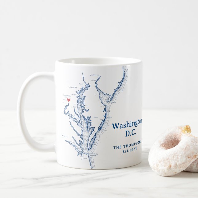 Washington DC Gift Coffee Mug (With Donut)