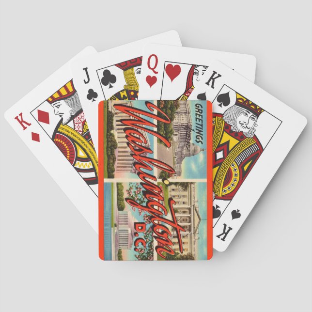 Washington DC Greetings Playing Cards (Back)