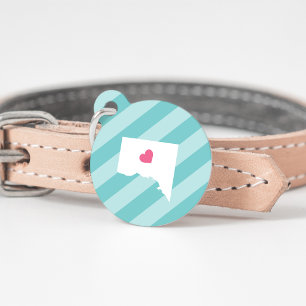 Washington DC Heart Pet Tag