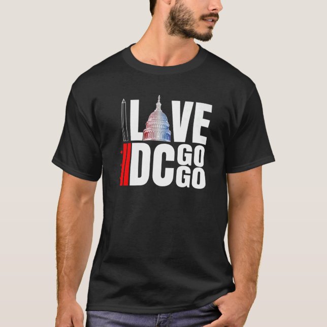 Washington DC I Love Go Go Music  13 T-Shirt (Front)