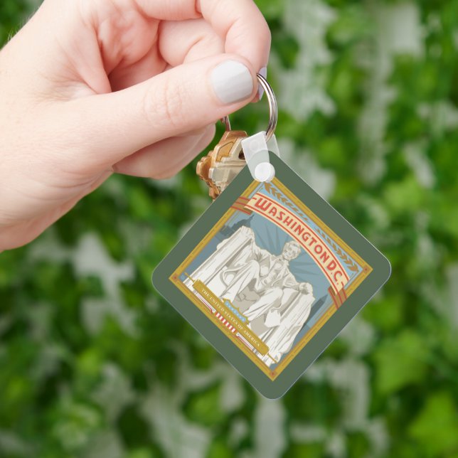 Washington DC | Lincoln Memorial Key Ring (Hand)
