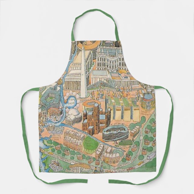 Washington DC Map Apron (Front)