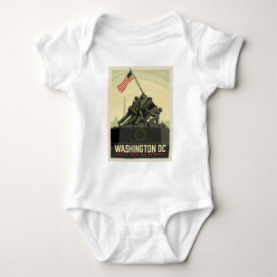 Washington, DC Marine Corps War Memorial Baby Bodysuit