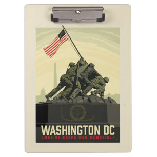 Washington, DC   Marine Corps War Memorial Clipboard
