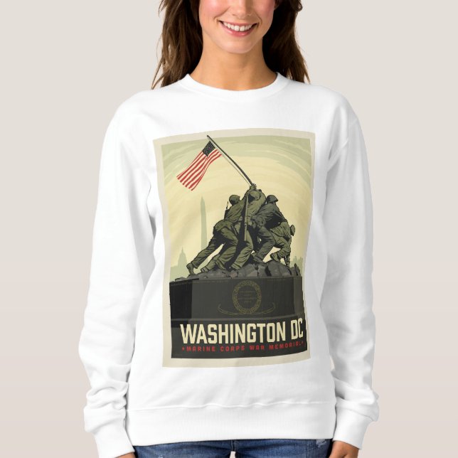 Washington, DC | Marine Corps War Memorial Sweatshirt (Front)