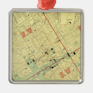 Washington, DC Metal Tree Decoration