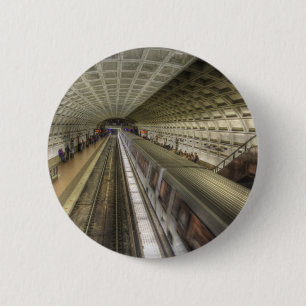 Washington DC Metro Train Station 6 Cm Round Badge