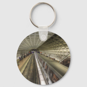 Washington DC Metro Train Station Key Ring