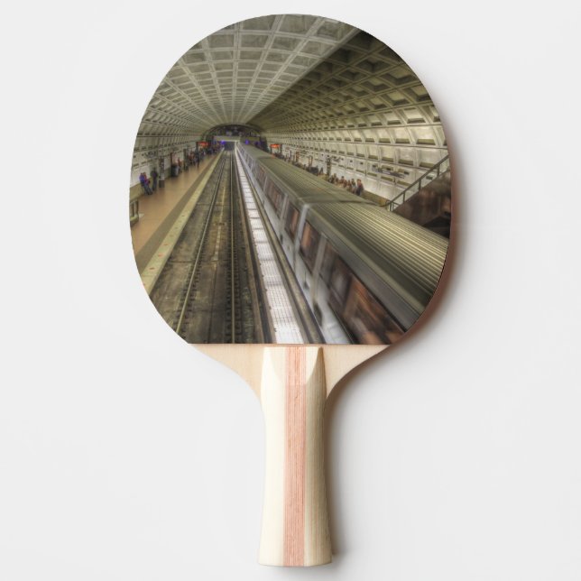 Washington DC Metro Train Station Ping Pong Paddle (Front)