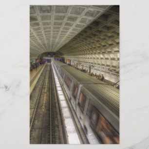 Washington DC Metro Train Station Stationery