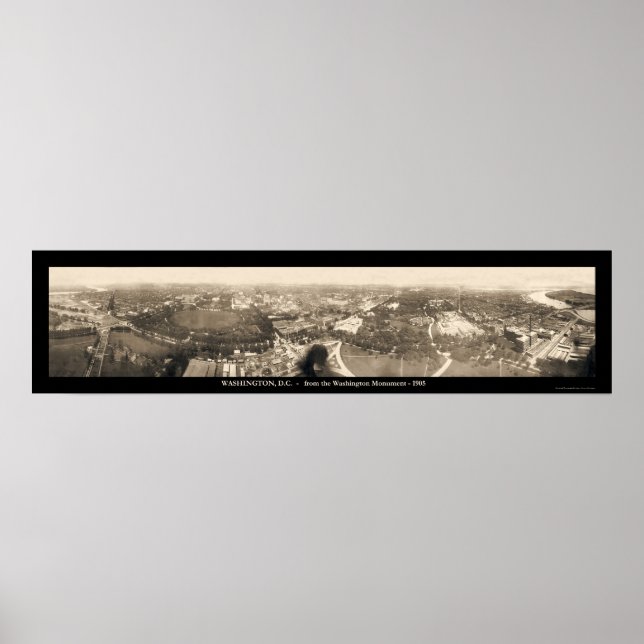 Washington DC Monument Photo 1905 Poster (Front)