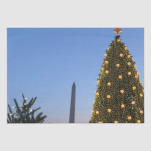 Washington DC National Christmas Tree Dusk Tissue Paper