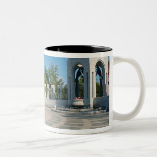 Washington, DC, National WWII Memorial Two-Tone Coffee Mug