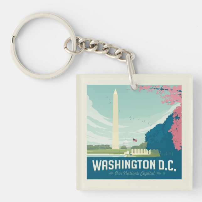 Washington DC | Our Nation's Capital Key Ring (Front)