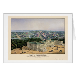 Washington, DC Panoramic Map - 1852