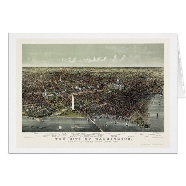 Washington, DC Panoramic Map - 1892 (Front Horizontal)