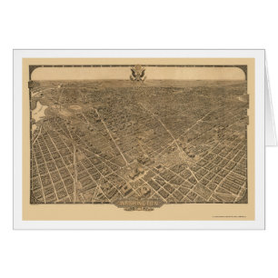 Washington, DC Panoramic Map - 1921