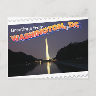 Washington, DC postcard Washington Monument