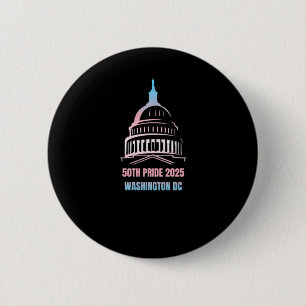 Washington Dc Pride 2025  6 Cm Round Badge