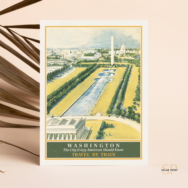 Washington DC Railroad Towards the Capitol Travel  Postcard (Creator Uploaded)