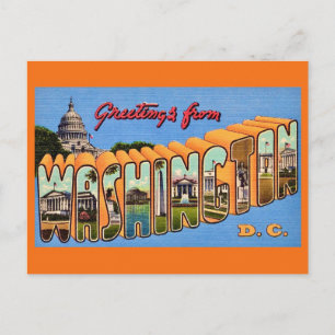 Washington DC Retro Postcard