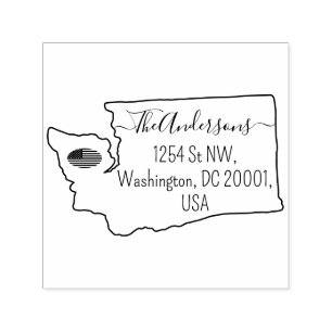 Washington DC Return Address Custom Self-inking Stamp