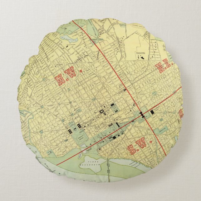 Washington, DC Round Cushion (Front)