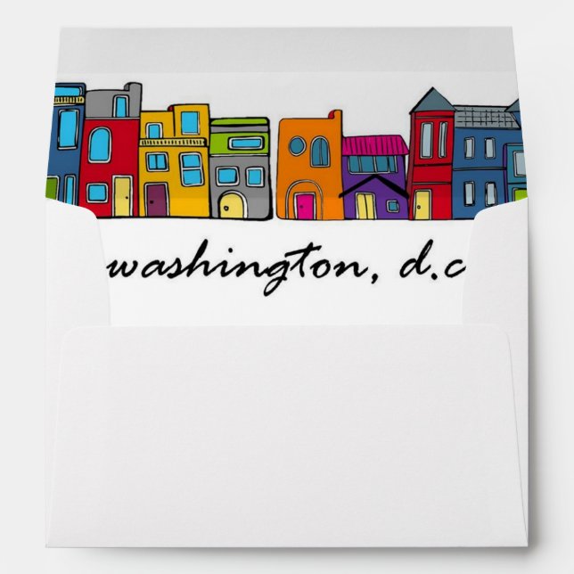 Washington, DC Row House Envelope (Back (Bottom))