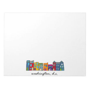 Washington DC Row House Notepad