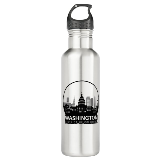 Washington DC Skyline 710 Ml Water Bottle (Front)