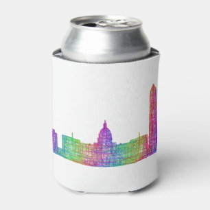 Washington DC skyline Can Cooler