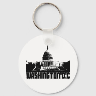 Washington DC Skyline Key Ring