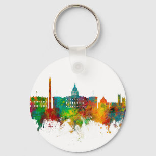 Washington DC Skyline Key Ring