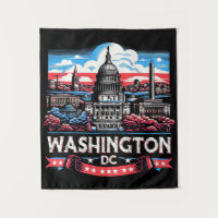 Washington DC Skyline landmarks art