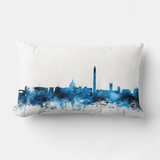 Washington DC Skyline Lumbar Cushion (Front)