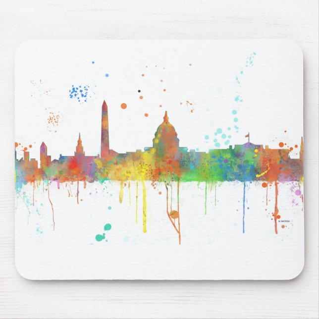 WASHINGTON DC SKYLINE MOUSE PAD (Front)