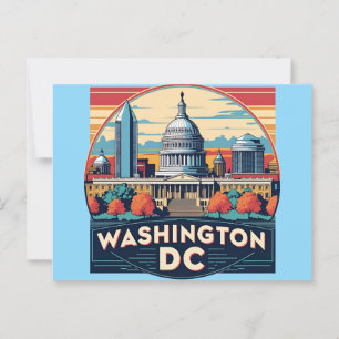 Washington DC Skyline Postcard