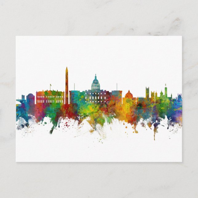Washington DC Skyline Postcard (Front)