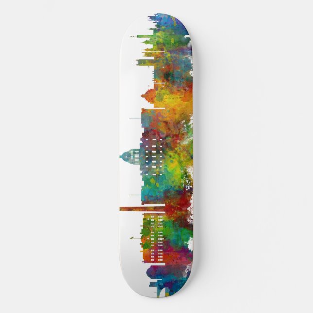 Washington DC Skyline Skateboard (Front)