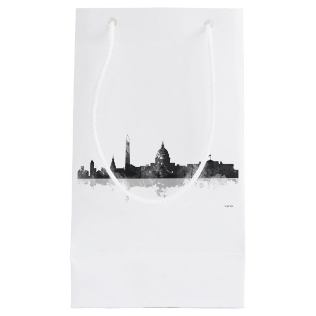 WASHINGTON DC SKYLINE SMALL GIFT BAG (Front)