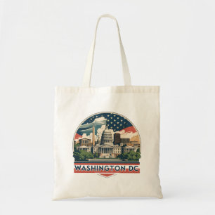 Washington DC Skyline Tote Bag