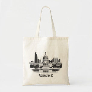 Washington DC Skyline Tote Bag