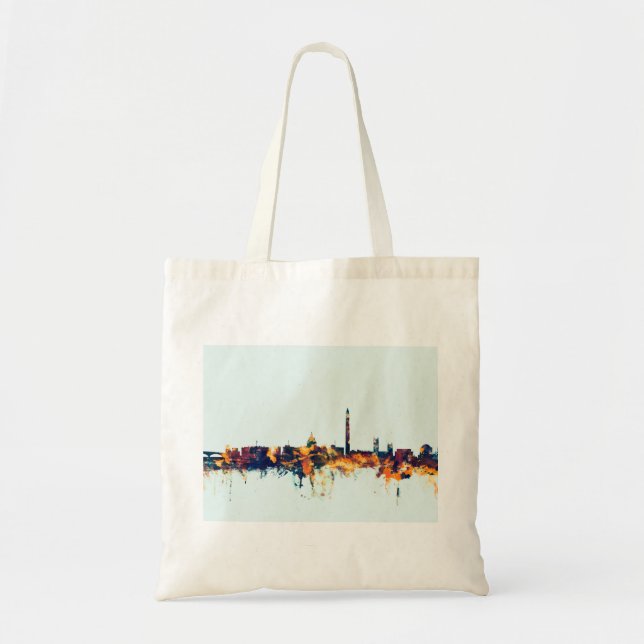 Washington DC Skyline Tote Bag (Front)