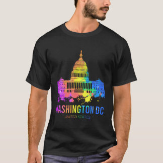 Washington Dc Skyline Watercolor Souvenirs Gifts U T-Shirt