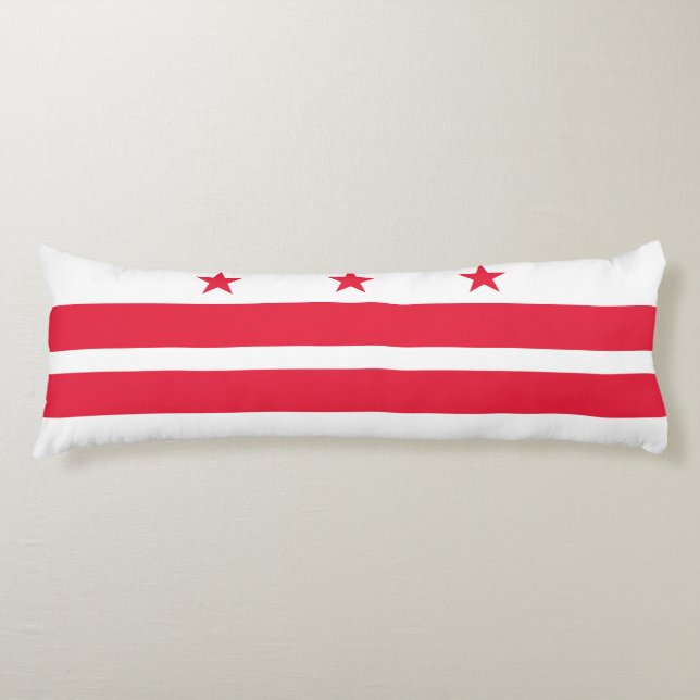 Washington DC State Flag Body Cushion (Front)